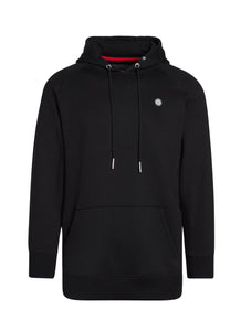 Chest Logo Patch Hoodie Black