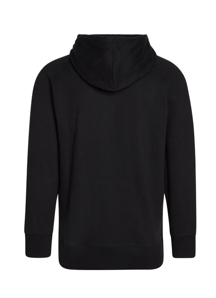 Chest Logo Patch Hoodie Black