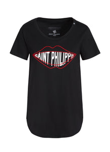 Women's Saint Philippe Lips Shirt Black